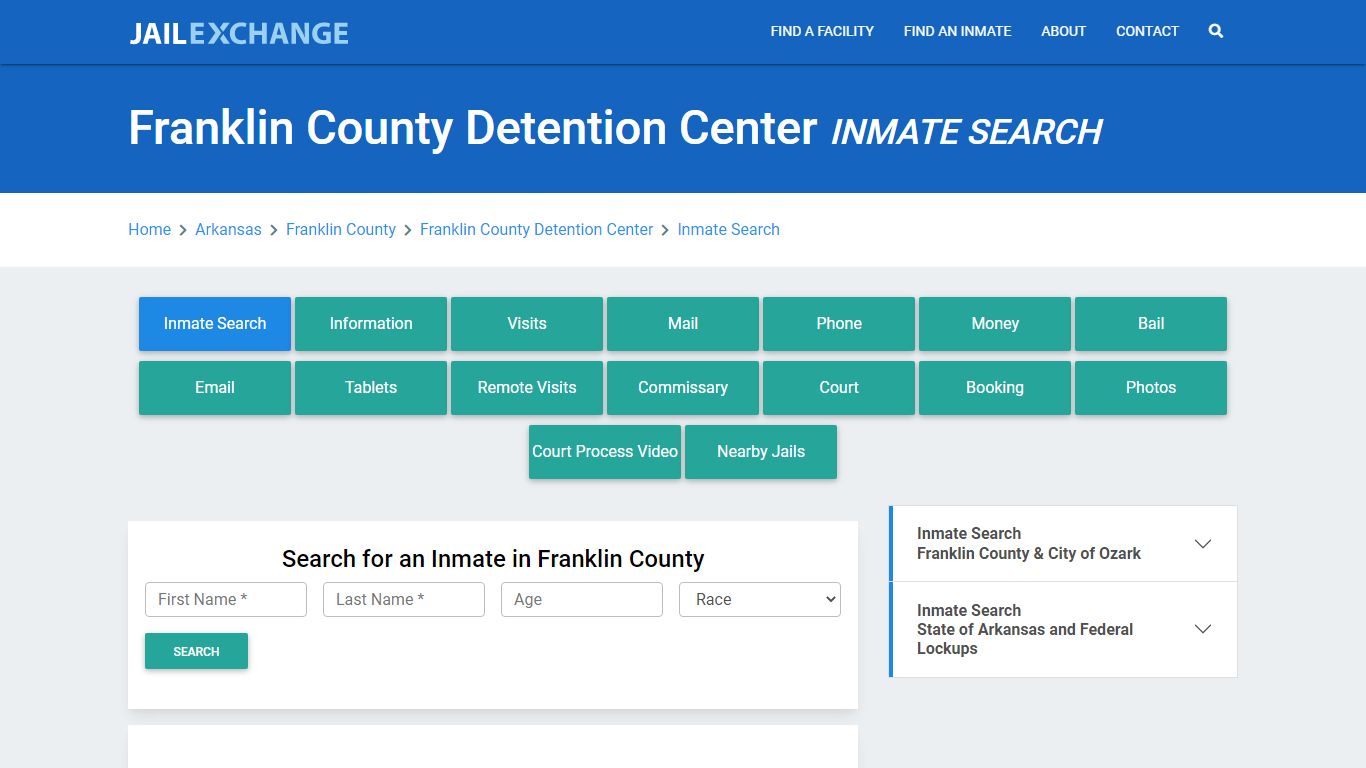 Franklin County Detention Center Inmate Search - Jail Exchange